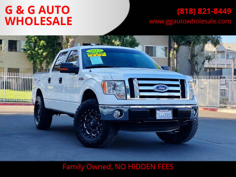 2012 Ford F-150 for sale at G & G AUTO WHOLESALE in North Hollywood CA