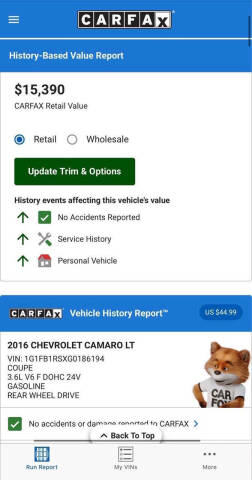 2016 Chevrolet Camaro LT