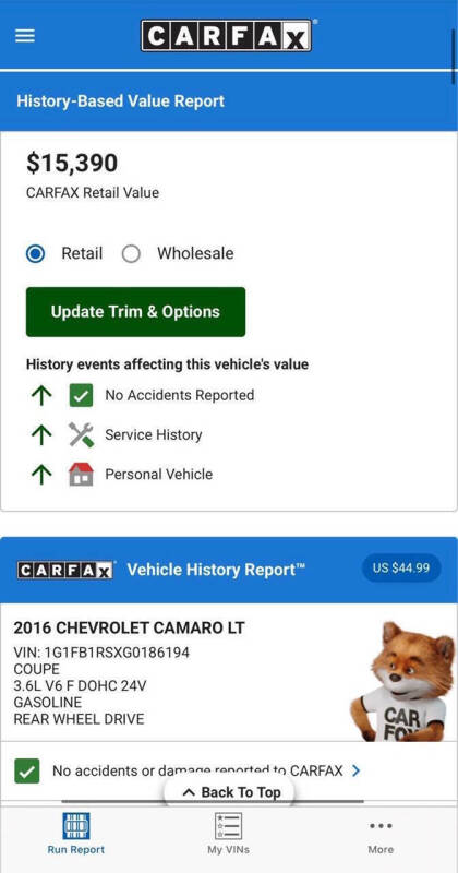 2016 Chevrolet Camaro LT