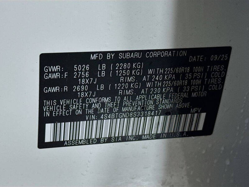 2025 Subaru Outback Limited XT