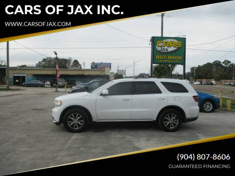 2016 Dodge Durango for sale at CARS OF JAX INC. in Jacksonville FL