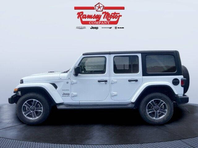 Used 2023 Jeep Wrangler 4-Door Sahara with VIN 1C4HJXEN9PW624898 for sale in Harrison, AR