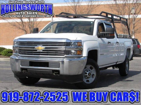 2016 Chevrolet Silverado 2500HD for sale at Hollingsworth Auto Sales in Raleigh NC