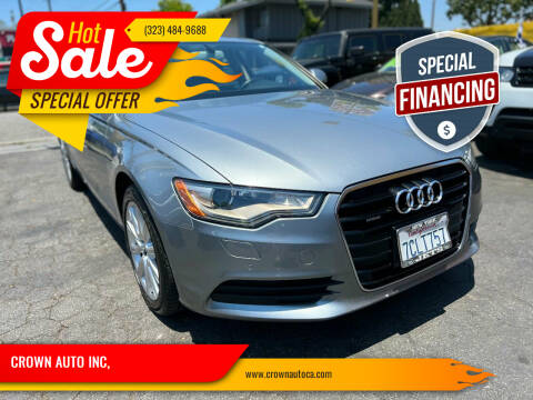 2014 Audi A6 for sale at CROWN AUTO INC, in South Gate CA