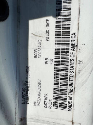 2012 International WorkStar 7300