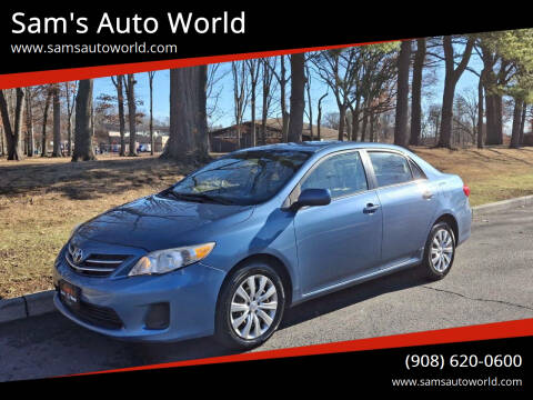 2013 Toyota Corolla for sale at Sam's Auto World in Roselle NJ