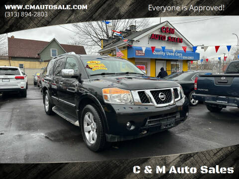2012 Nissan Armada for sale at C & M Auto Sales in Detroit MI