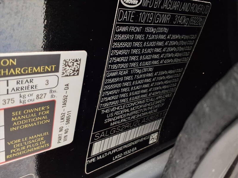 2020 Land Rover Range Rover HSE