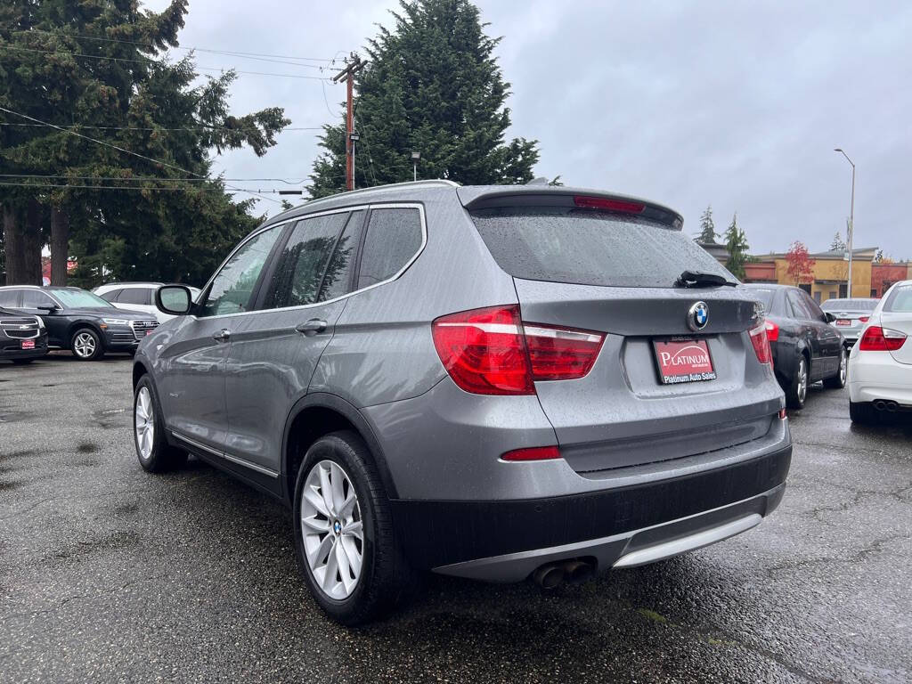 2011 BMW X3 for sale at PLATINUM AUTO SALES INC in Lacey, WA