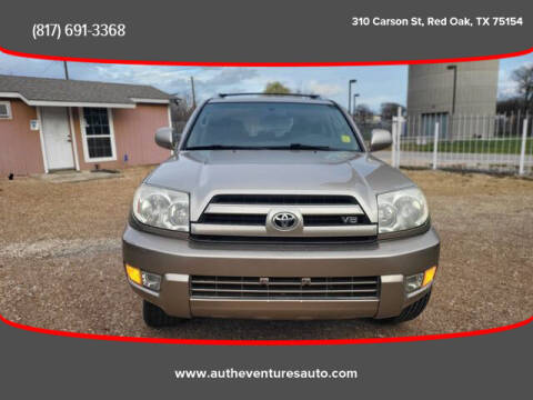 2003 Toyota 4Runner for sale at AUTHE VENTURES AUTO in Red Oak TX