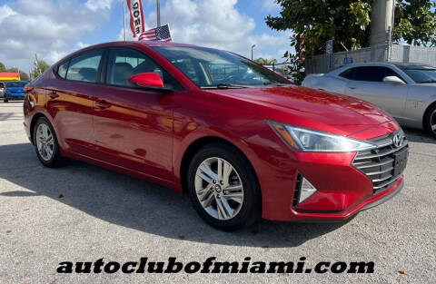 2019 Hyundai Elantra for sale at AUTO CLUB OF MIAMI, INC in Miami FL