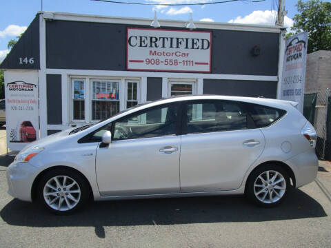 2013 Toyota Prius v for sale at CERTIFIED MOTORCAR LLC in Roselle Park NJ