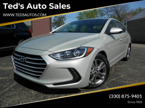 2017 Hyundai Elantra for sale at Ted's Auto Sales in Louisville OH