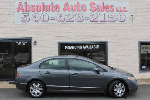 2010 Honda Civic for sale at Absolute Auto Sales in Fredericksburg VA