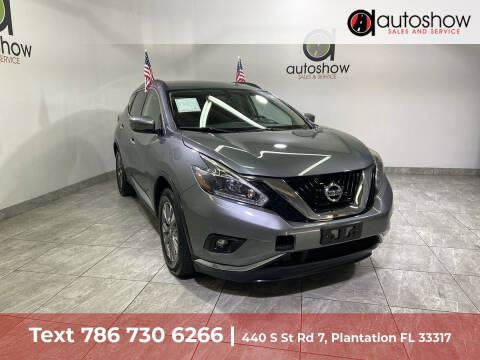 2018 Nissan Murano for sale at AUTOSHOW SALES & SERVICE in Plantation FL