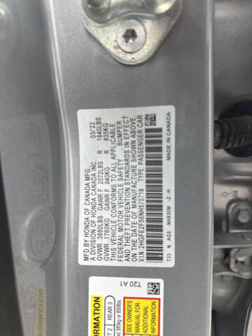 2022 Honda Civic Sport