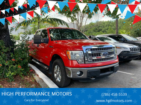 2013 Ford F-150 for sale at HIGH PERFORMANCE MOTORS in Hollywood FL