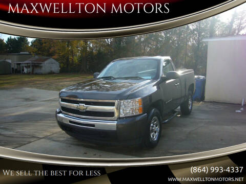 2011 Chevrolet Silverado 1500 for sale at MAXWELLTON MOTORS in Greenwood SC