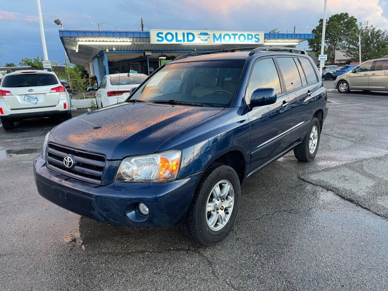2006 Toyota Highlander for sale at Solid Motors LLC in Garland TX
