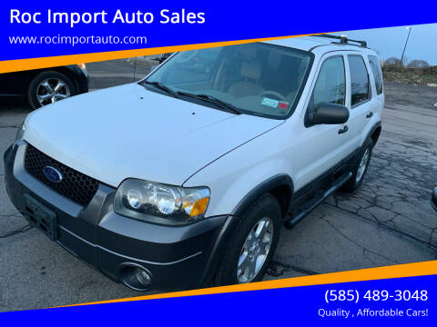 2005 Ford Escape for sale at Roc Import Auto Sales in Rochester NY