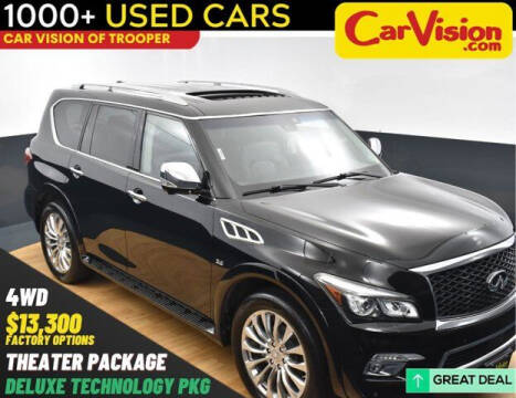 2017 Infiniti QX80 for sale at Car Vision of Trooper in Norristown PA
