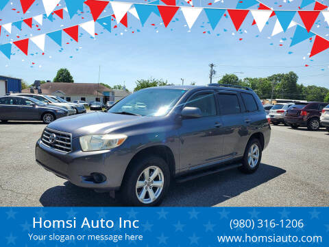 2008 Toyota Highlander for sale at Homsi Auto Inc in Kannapolis NC