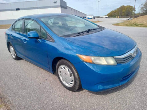 2012 Honda Civic for sale at Happy Days Auto Sales in Piedmont SC