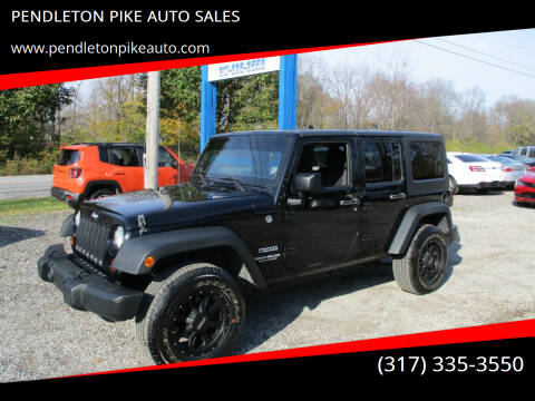2013 Jeep Wrangler Unlimited for sale at PENDLETON PIKE AUTO SALES in Ingalls IN