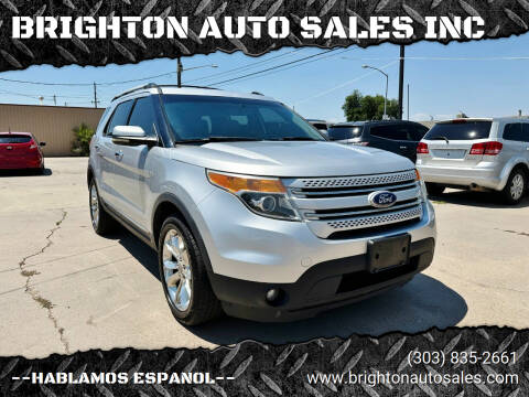 2011 Ford Explorer for sale at BRIGHTON AUTO SALES INC in Brighton CO
