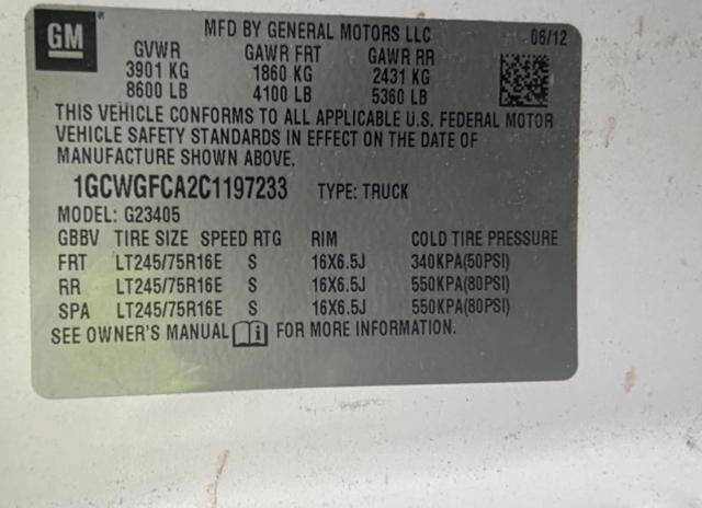 2012 Chevrolet Express 2500