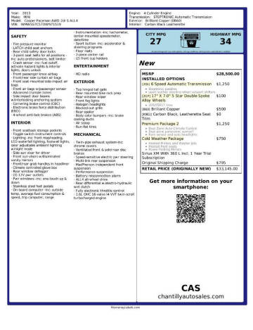 2013 MINI Paceman Cooper S ALL4