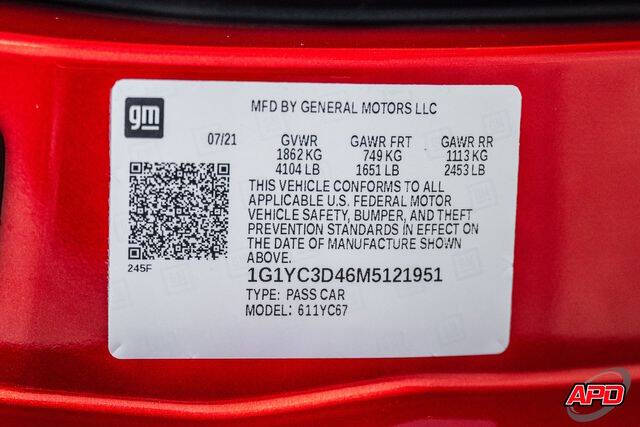 2021 Chevrolet Corvette Stingray