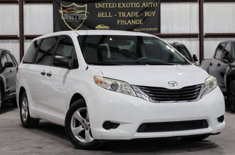 2013 Toyota Sienna for sale at United Exotic Auto in Houston TX