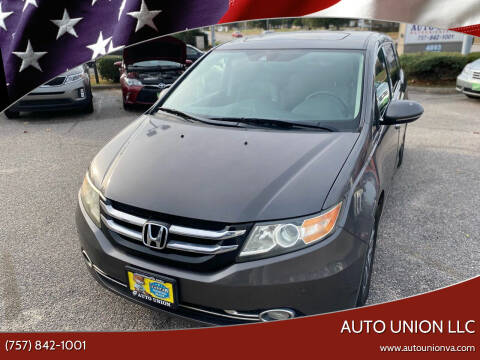 2014 Honda Odyssey for sale at Auto Union LLC in Virginia Beach VA