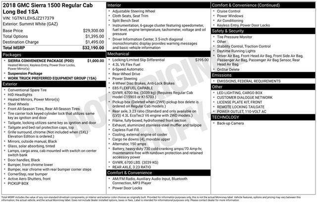 2018 GMC Sierra 1500