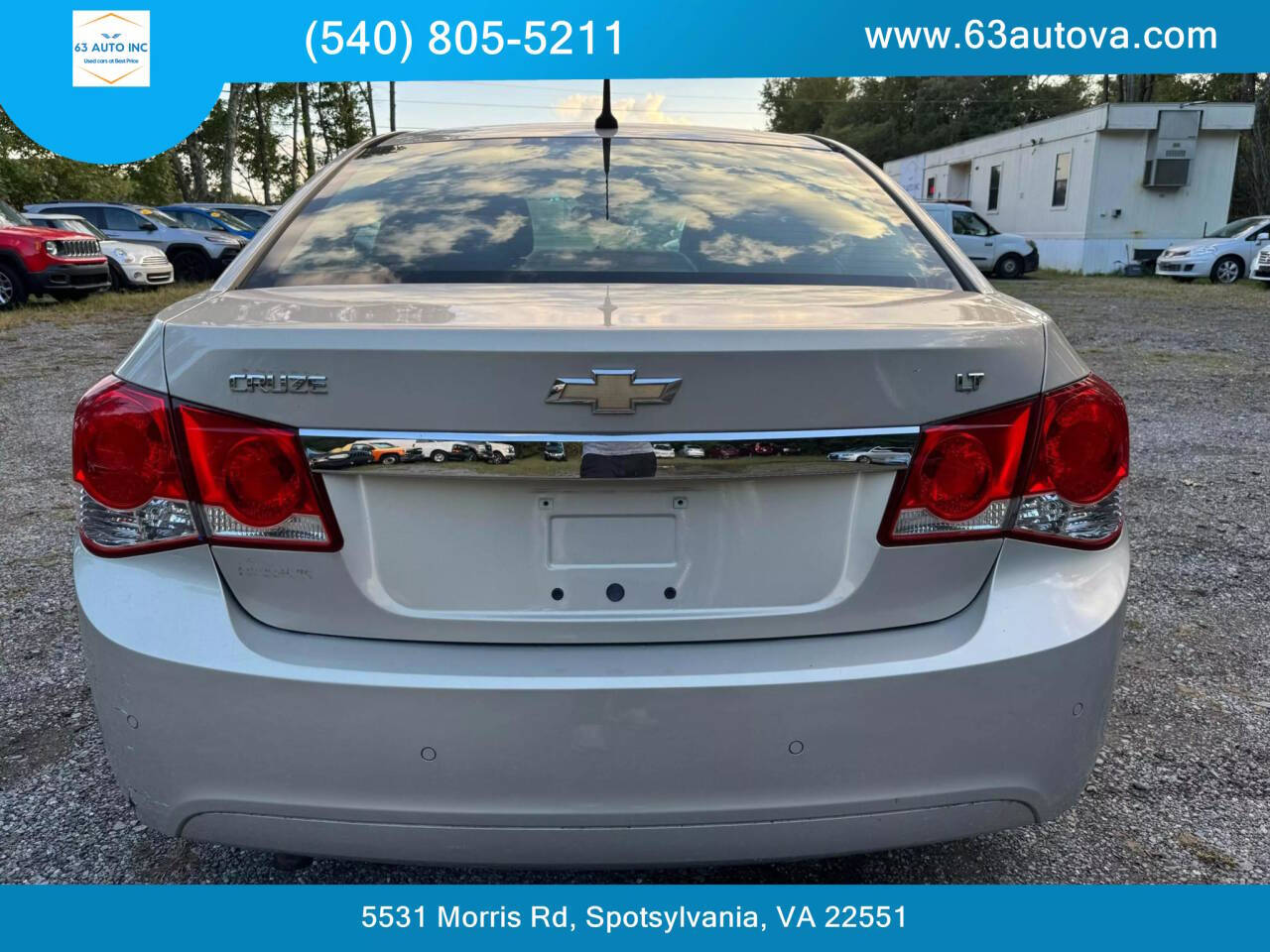 2012 Chevrolet Cruze for sale at 63 Auto Inc in Spotsylvania, VA