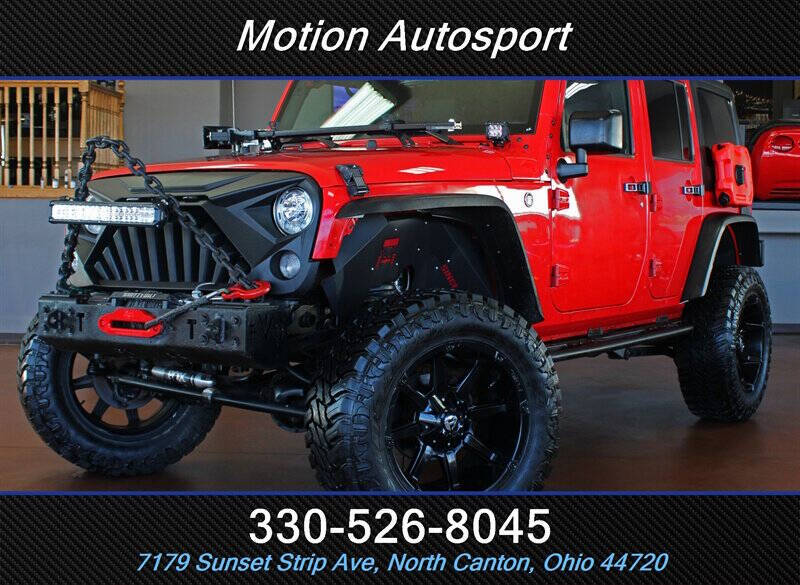 2017 Jeep Wrangler Unlimited for sale at Motion Auto Sport in North Canton OH