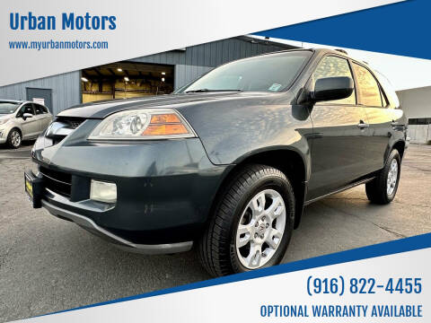 2004 Acura MDX for sale at Urban Motors in Sacramento CA