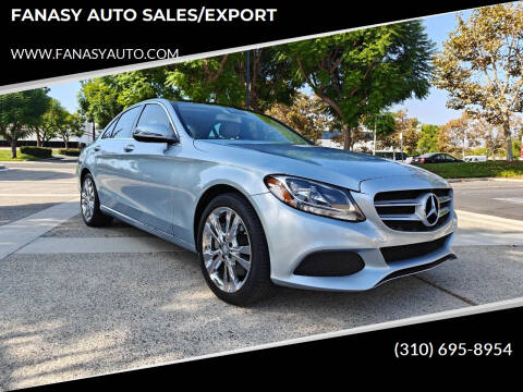 2016 Mercedes-Benz C-Class for sale at FANASY AUTO SALES/EXPORT in Yorba Linda CA