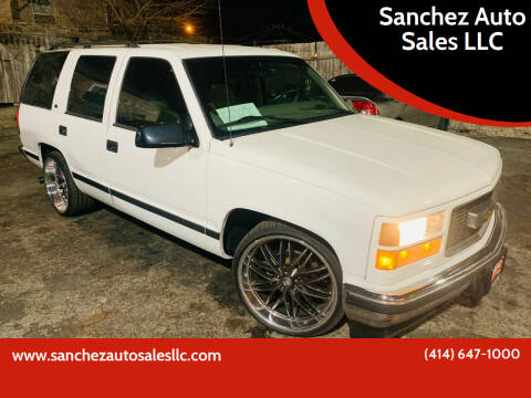 1999 Chevrolet Tahoe for sale at Sanchez Auto Sales LLC in Milwaukee WI