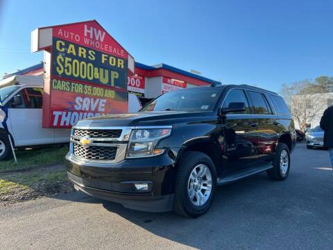 2016 Chevrolet Tahoe for sale at HW Auto Wholesale in Norfolk VA