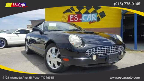 2003 Ford Thunderbird for sale at Escar Auto - 9809 Montana Ave Lot in El Paso TX