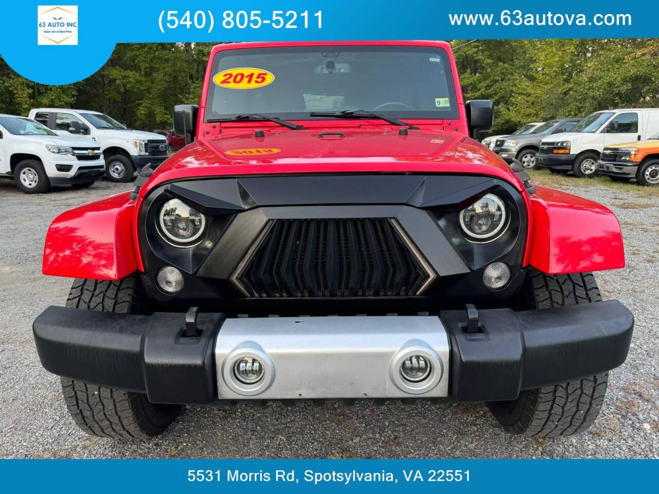 2015 Jeep Wrangler Unlimited for sale at 63 Auto Inc in Spotsylvania, VA