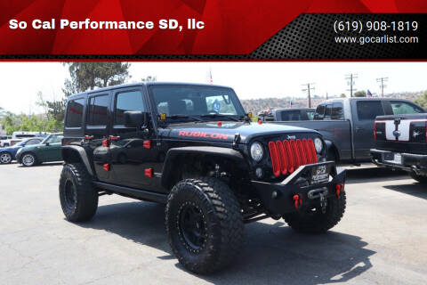 2017 Jeep Wrangler Unlimited for sale at So Cal Performance SD, llc in San Diego CA