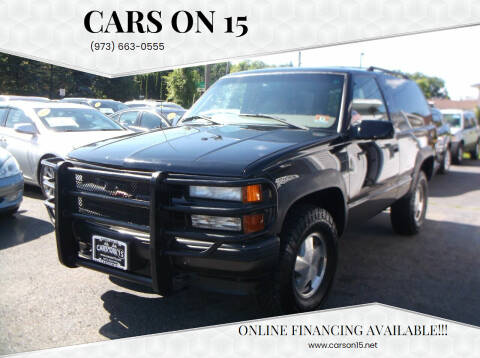1999 Chevrolet Tahoe for sale at Cars On 15 in Lake Hopatcong NJ