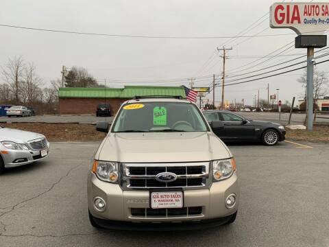 2011 Ford Escape for sale at Gia Auto Sales in East Wareham MA