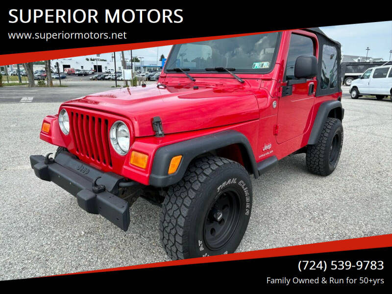 2006 Jeep Wrangler for sale at SUPERIOR MOTORS in Latrobe PA