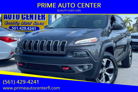 2015 Jeep Cherokee for sale at PRIME AUTO CENTER in Palm Springs FL