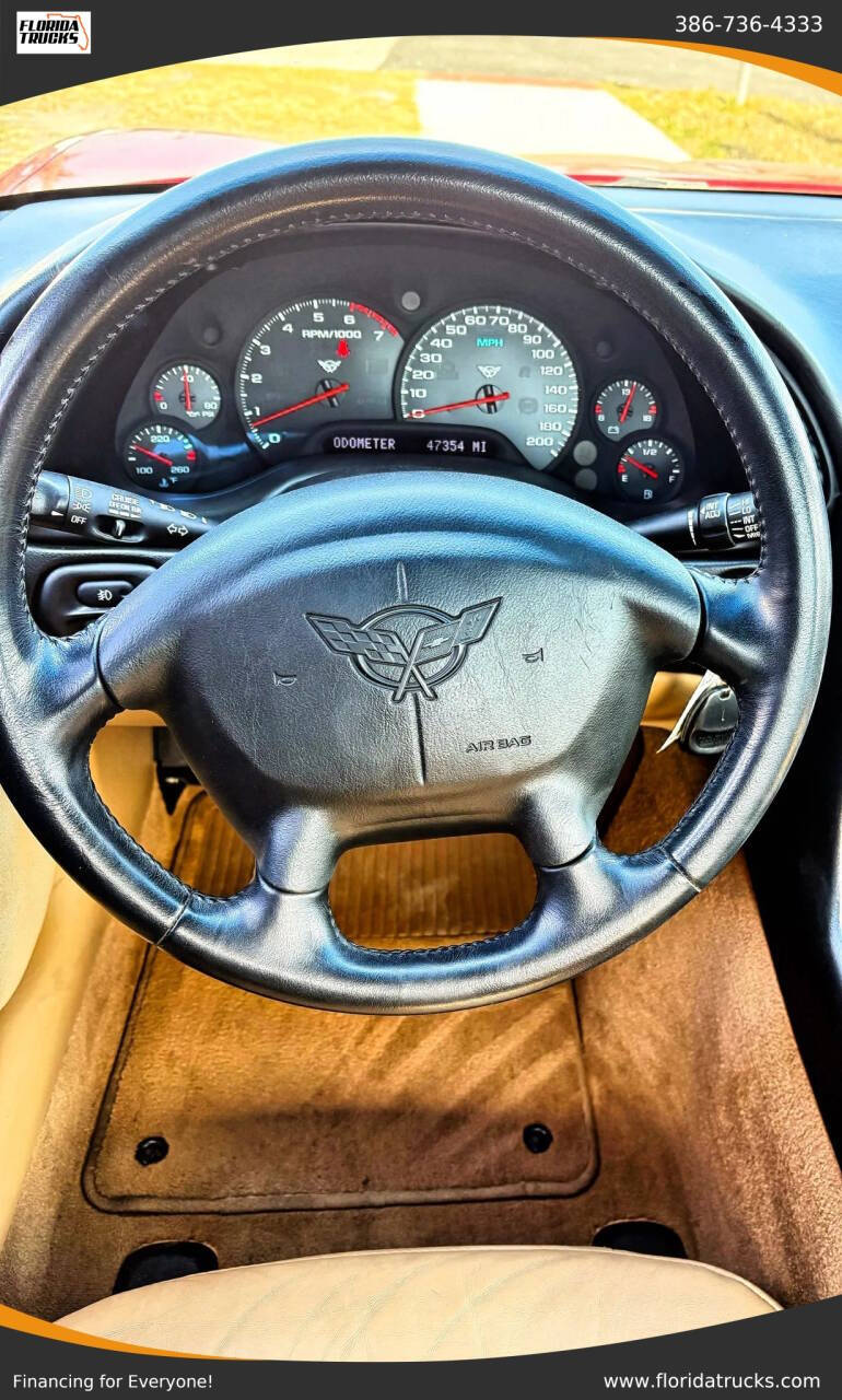 Red 2002 Chevrolet Corvette Base Convertible 2dr Convertible 8