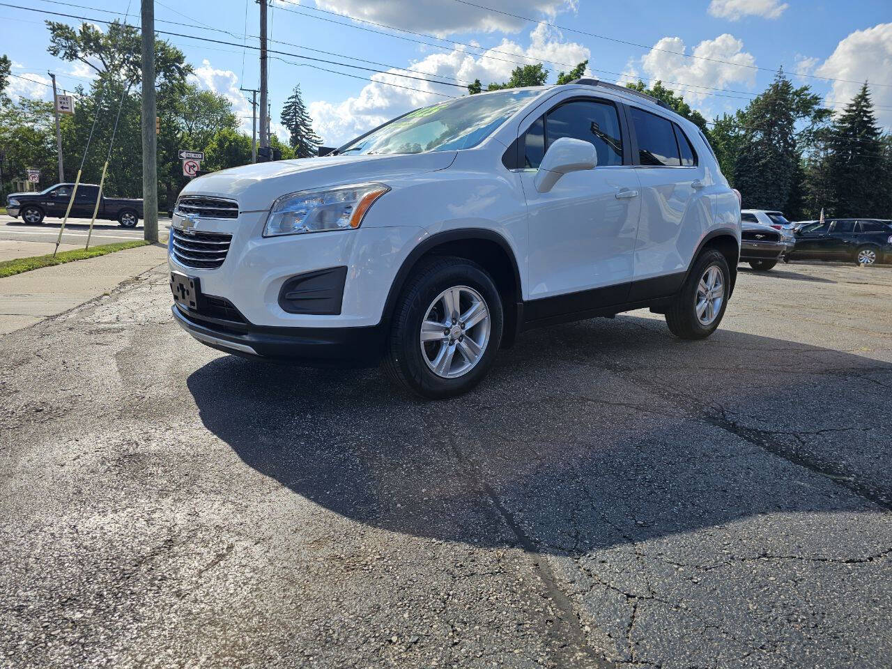 White 2015 Chevrolet Trax LT AWD LT 4dr Crossover 1